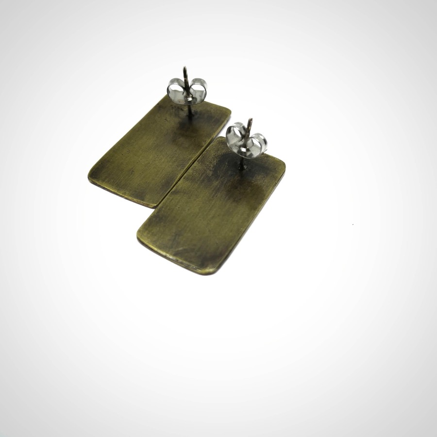 Žalvariniai auskarai ,,Rusnė ''