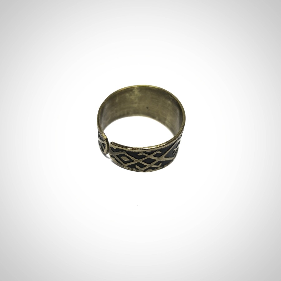 Žalvarinis žiedas ,,Ženklai''