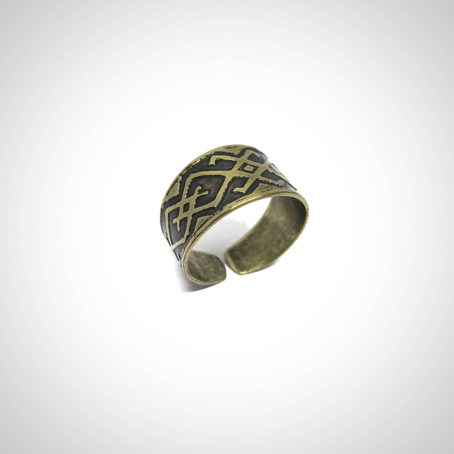 Žalvarinis žiedas ,,Ženklai''