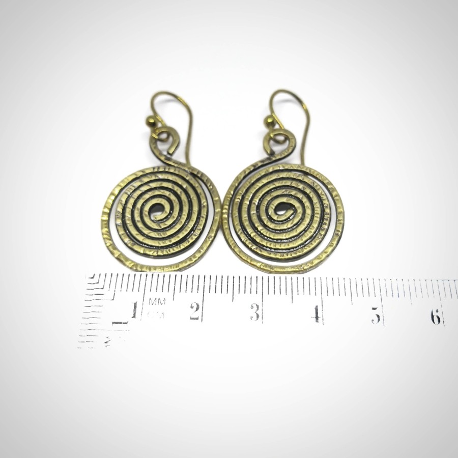 Žalvariniai auskarai ,,Ratu''