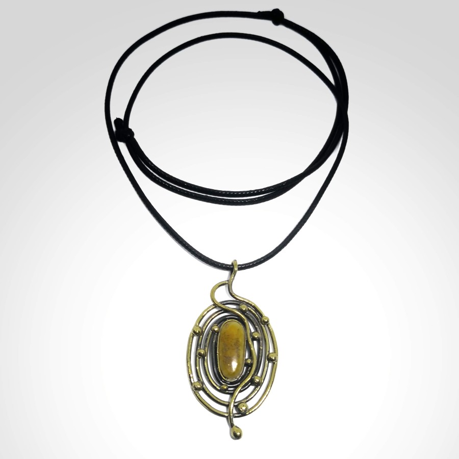 Žalvarinis kaklo papuošalas  ,,Kopos''